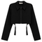 Cotton Cropped Ribbon Jacket
