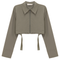 Cotton Cropped Ribbon Jacket