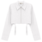 Cotton Cropped Ribbon Jacket