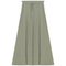 Ribbed Midi Drawstring A Line Skirt