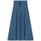 Ribbed Midi Drawstring A Line Skirt