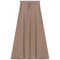 Ribbed Midi Drawstring A Line Skirt