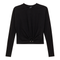 Cropped Gathered Ring Tee
