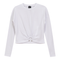 Cropped Gathered Ring Tee