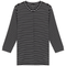Striped Ribbed V Neck Tee
