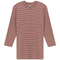 Striped Ribbed V Neck Tee