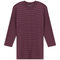 Striped Ribbed V Neck Tee