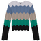 Crochet Color Blocked Cardigan