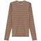 Striped V Neck Tee