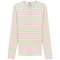Striped V Neck Tee