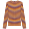 Striped V Neck Tee