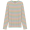 Striped V Neck Tee