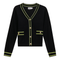 Knit Contrast Stripe Cardigan