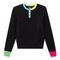 Color Blocked Henley Tee