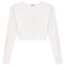 Cropped Ribbed Sweater
