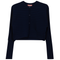 Cropped Ribbed Cardigan