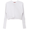 Cropped Ribbed Cardigan
