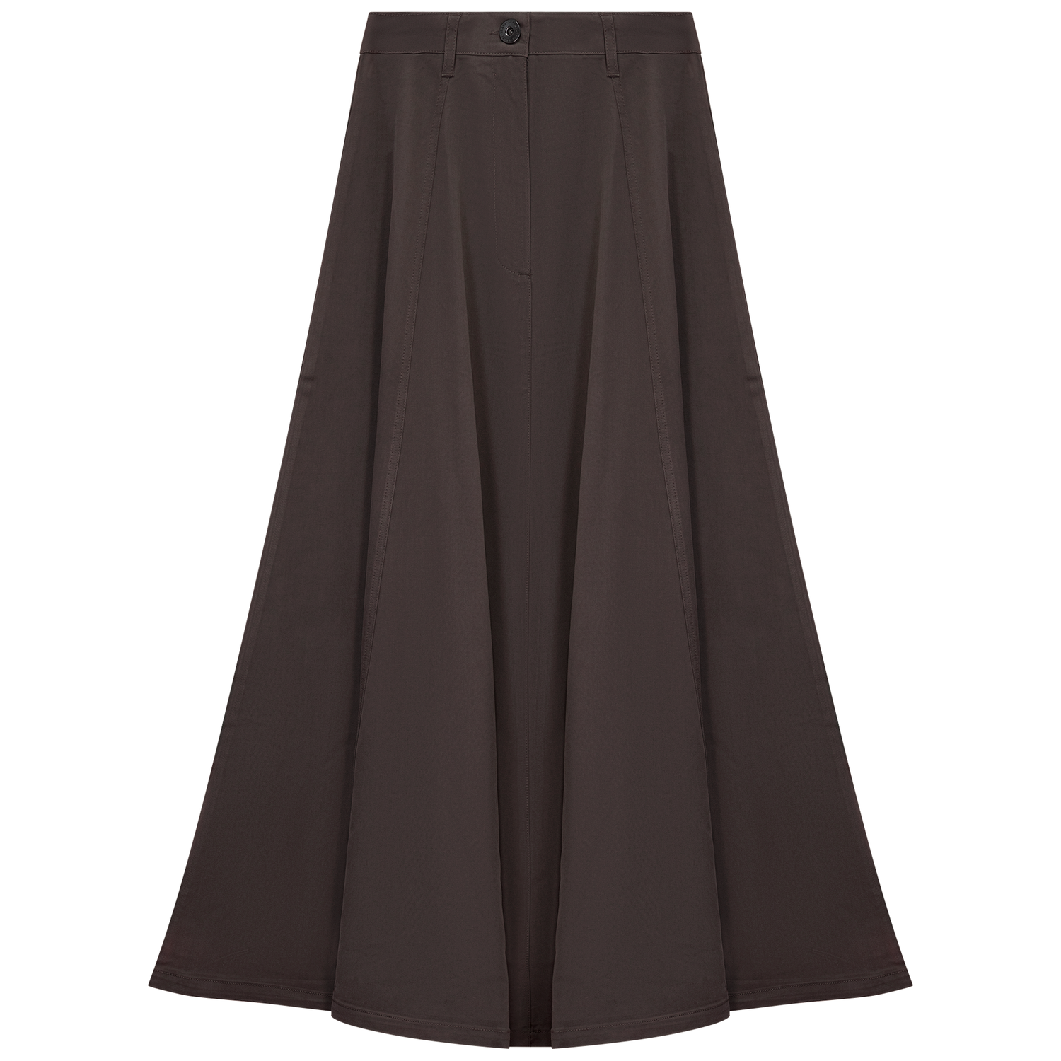 Cotton Maxi A Line Fringe Skirt