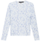 Printed V Neck Long Sleeve Tee