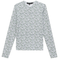 Printed V Neck Long Sleeve Tee
