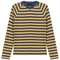 Stripped V Neck Raglan Tee