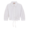 Striped Cropped Bungee Blouse
