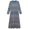 Satin Floral Midi Dress