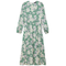 Satin Floral Midi Dress