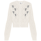 Cropped Crochet Embroidered Cardigan