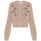 Cropped Crochet Embroidered Cardigan