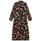 Printed Satin Belted Shirt Dress