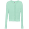 Cropped Cable Knit Cardigan