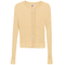 Cropped Cable Knit Cardigan