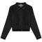 Cropped Denim Elastic Shirt