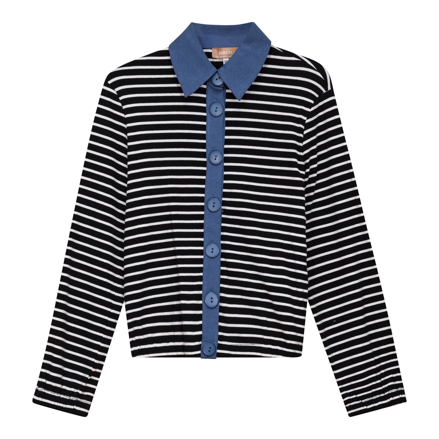 Striped Button Down Cardigan