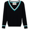 V Neck Cable Sweater