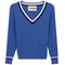 V Neck Cable Sweater