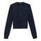 Cropped Ribbed Cardigan