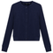 Cropped Ribbed Cardigan
