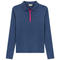 Henley Contrast Zip Tee