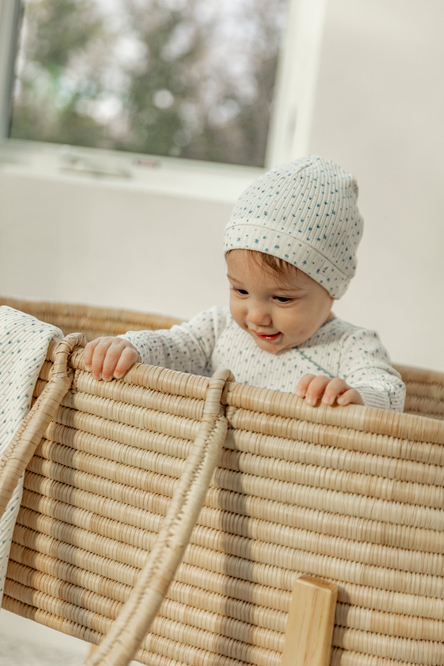 Flower and Dot Print Blanket