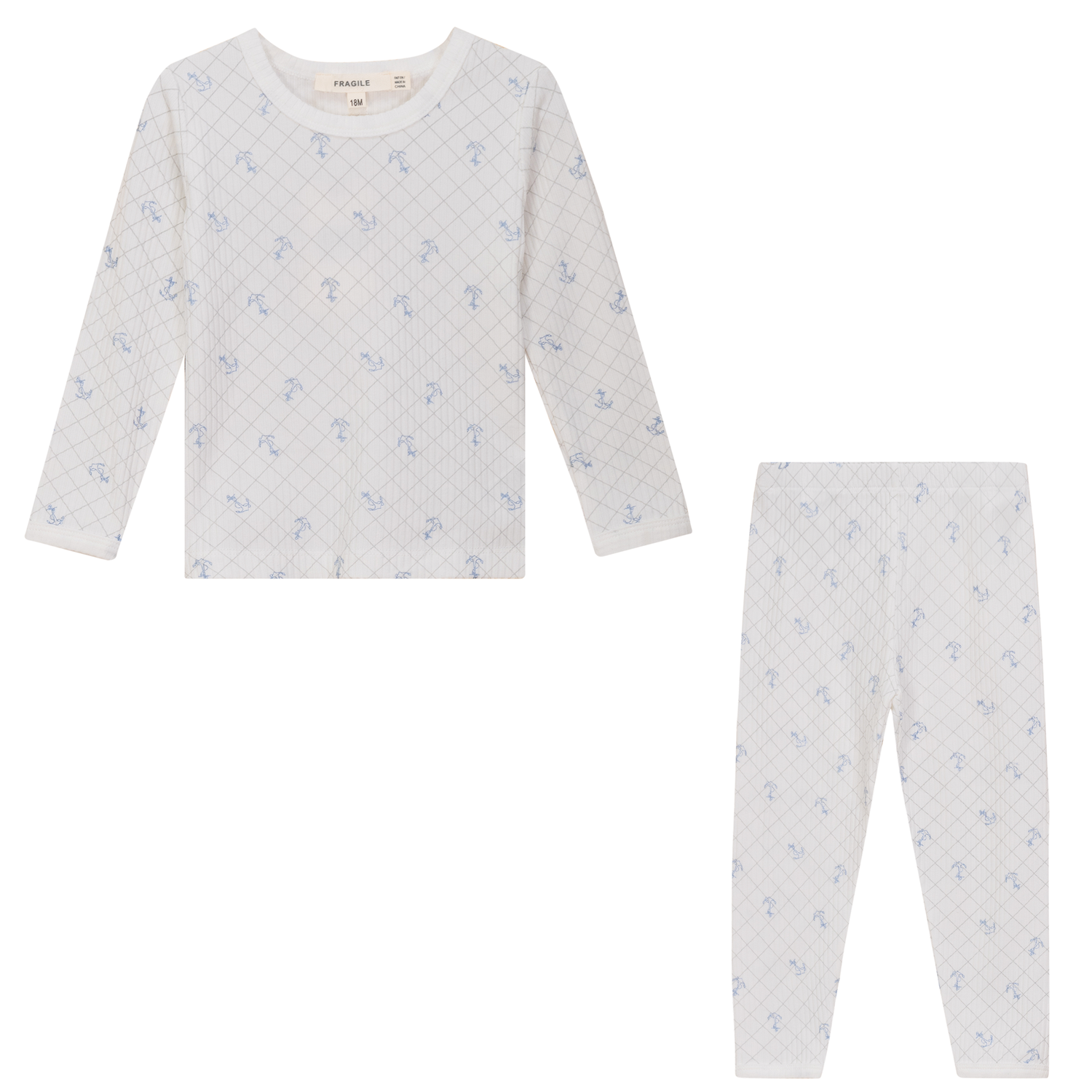 Mesh Print 2Pc Set
