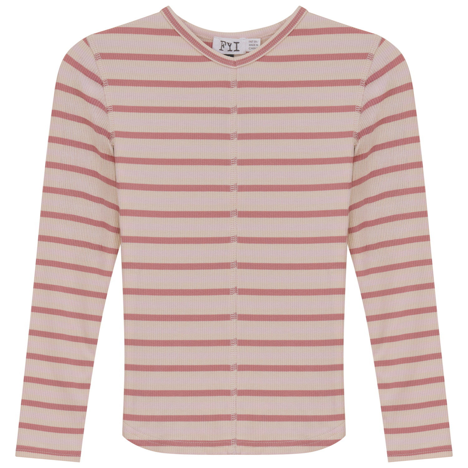 Striped Vneck Tshirt
