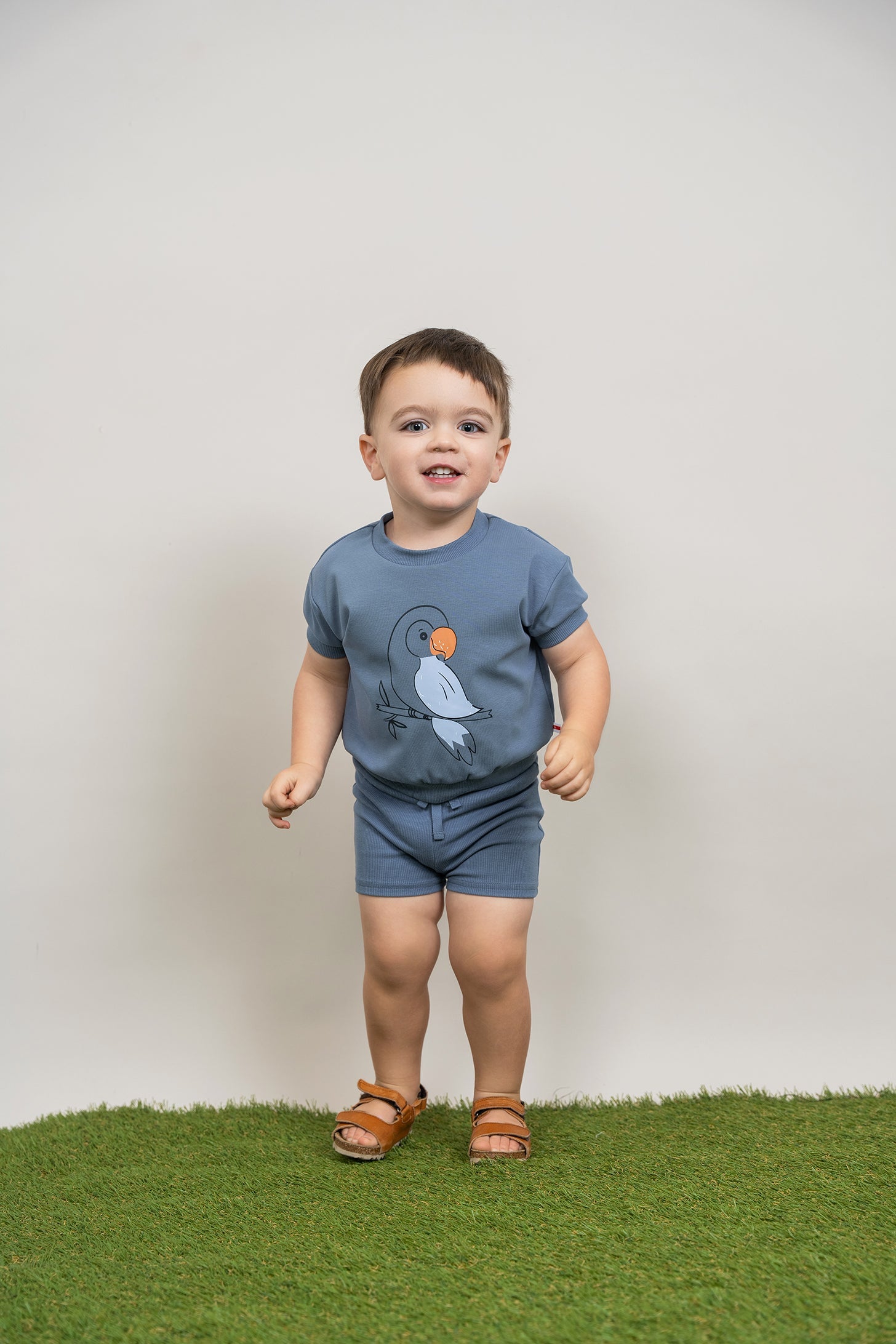 Bird Print 2Pc Set