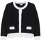 Contrast Trim Cardigan