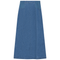 Stretch Denim Paneled Skirt