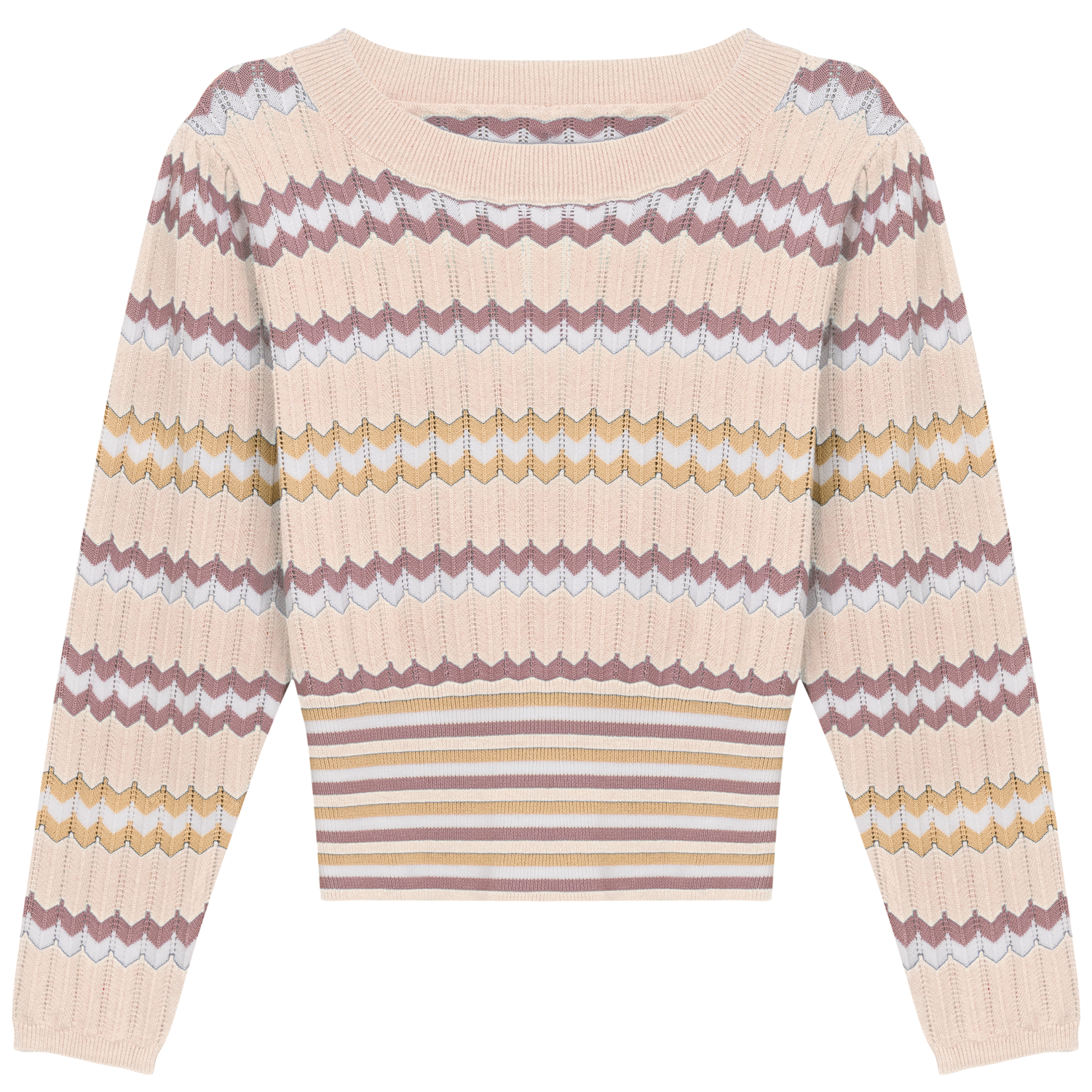 Zig Zag Striped Sweater