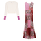 Pleated Jumper with Cardigan Set