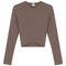 Triangle Ribbed Cropped Top