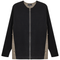 Maternity Knit Shirting Zipper Jacket